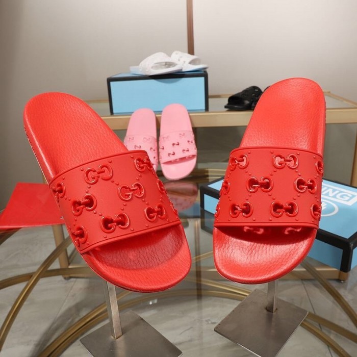 G*u*i rubber gg slide sandal red