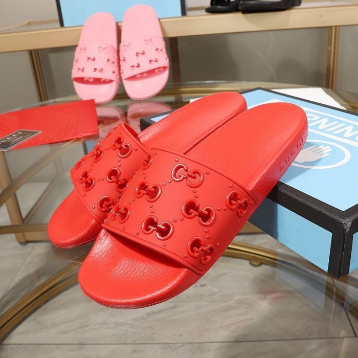 G*u*i rubber gg slide sandal red