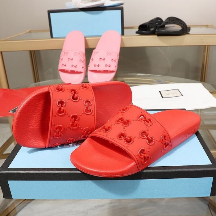 G*u*i rubber gg slide sandal red