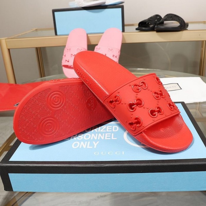 G*u*i rubber gg slide sandal red