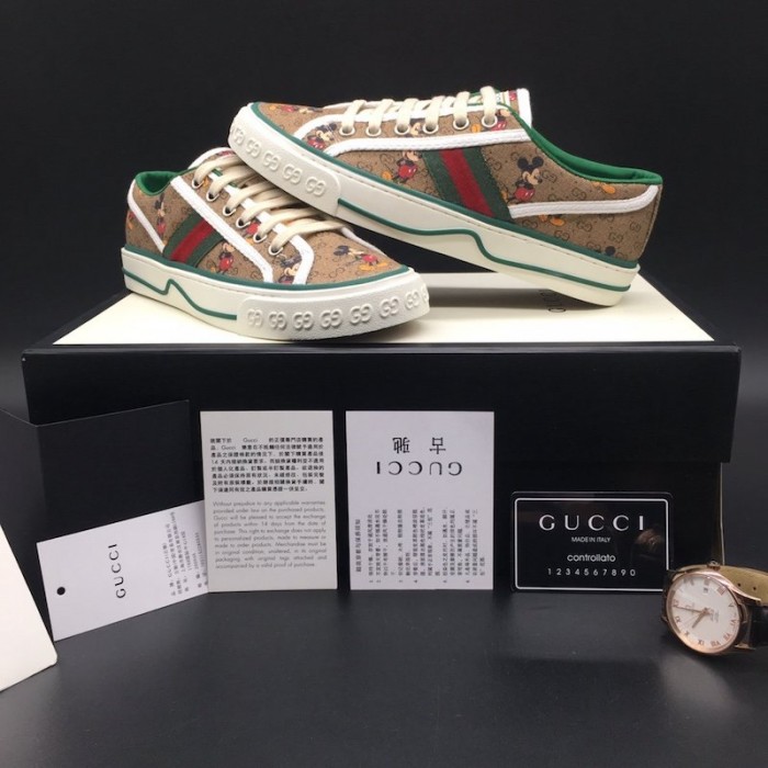 disney x G*u*i tennis 1977 sneaker with web