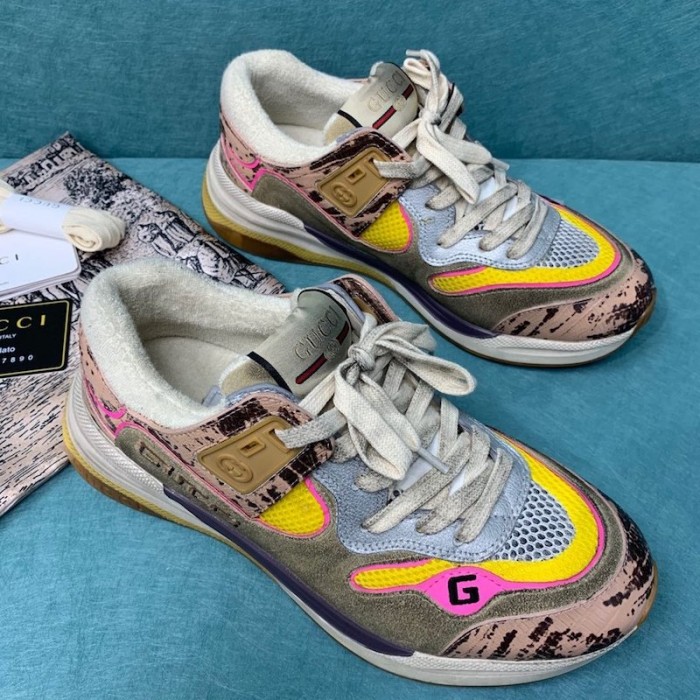 G*u*i rock tejus printed ultrapace sneaker pink