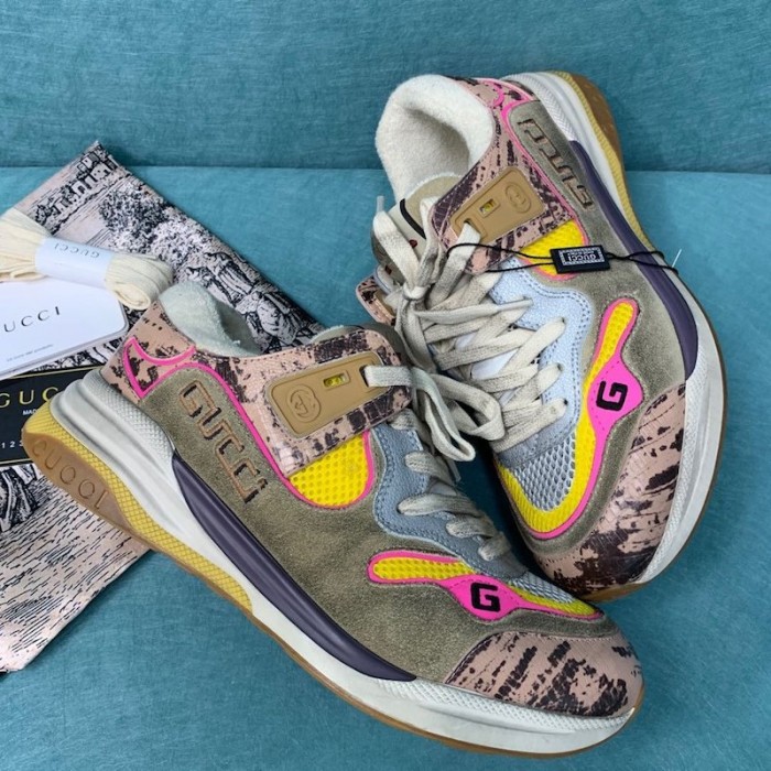 G*u*i rock tejus printed ultrapace sneaker pink