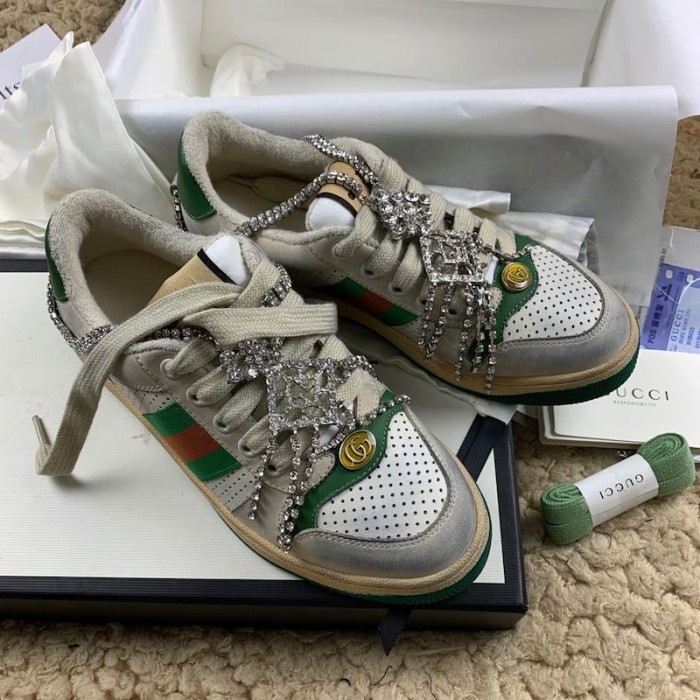 G*u*i women''s screener sneaker with crystals