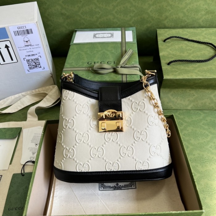 G*u*i small gg shoulder bag ‎675788 white