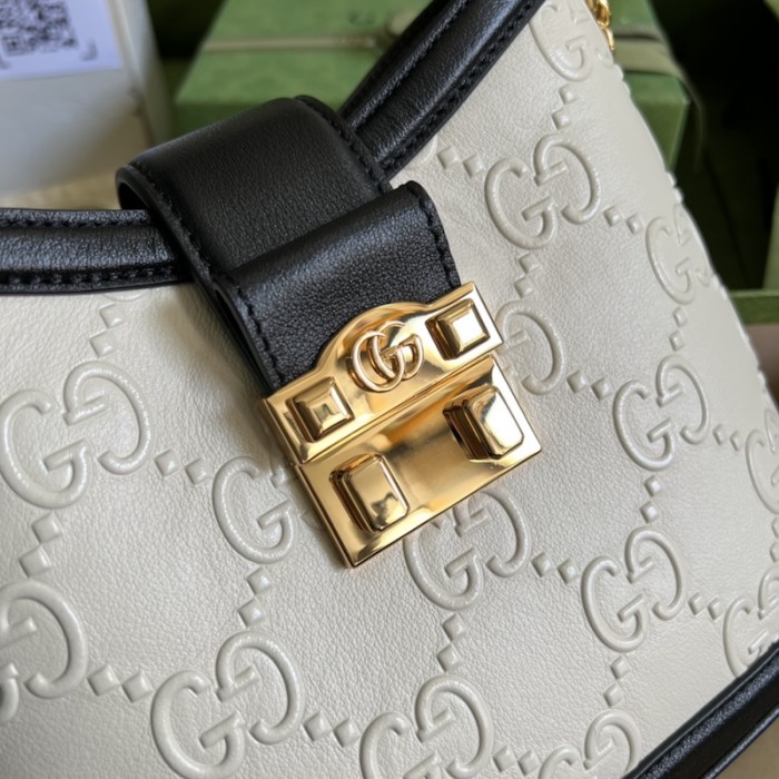 G*u*i small gg shoulder bag ‎675788 white
