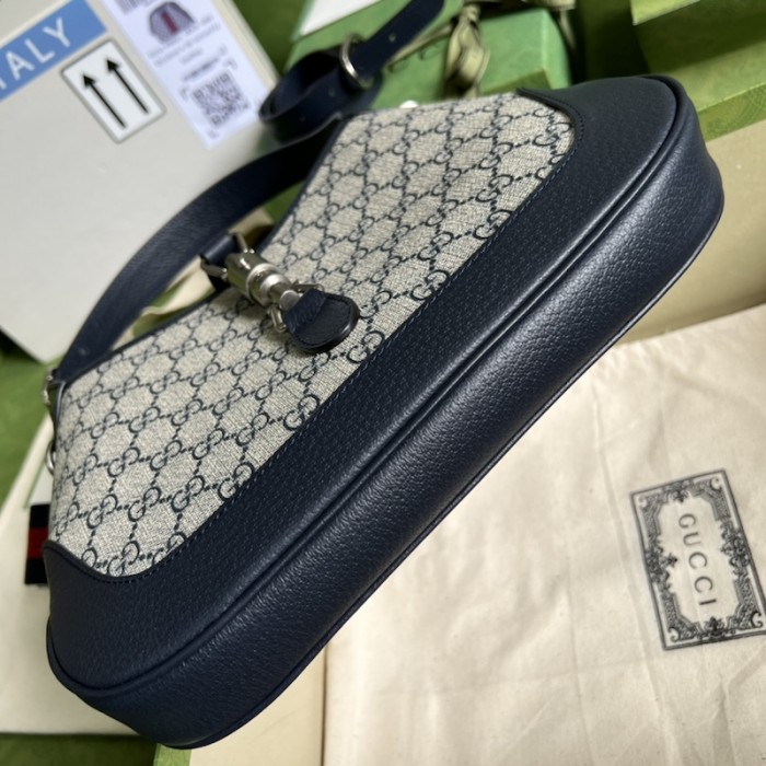 G*u*i jackie 1961 small gg shoulder bag 678843 blue