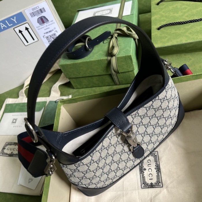 G*u*i jackie 1961 small gg shoulder bag 678843 blue