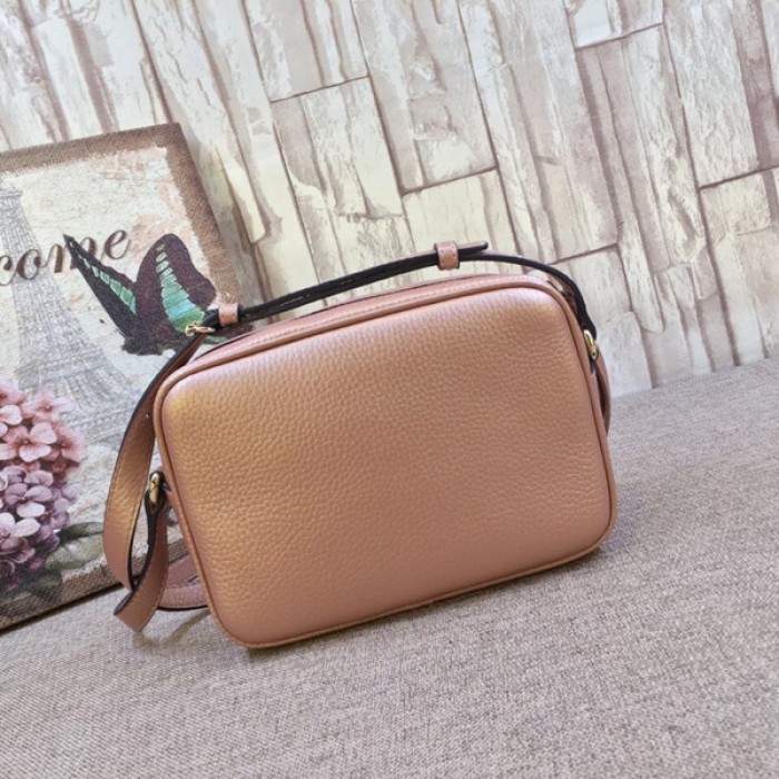G*u*i soho small leather disco bag gold 308364