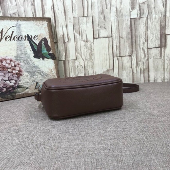 G*u*i soho small leather disco bag chocolate 308364