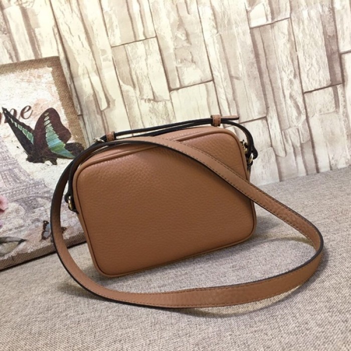 G*u*i soho small leather disco bag tan 308364