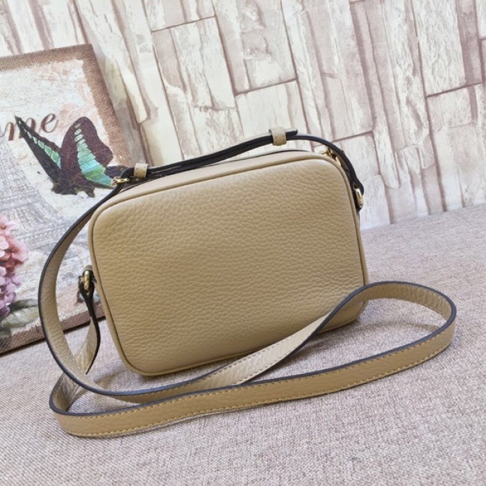 G*u*i soho small leather disco bag beige 308364