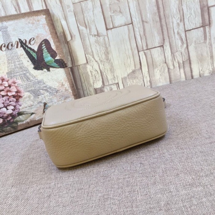 G*u*i soho small leather disco bag beige 308364
