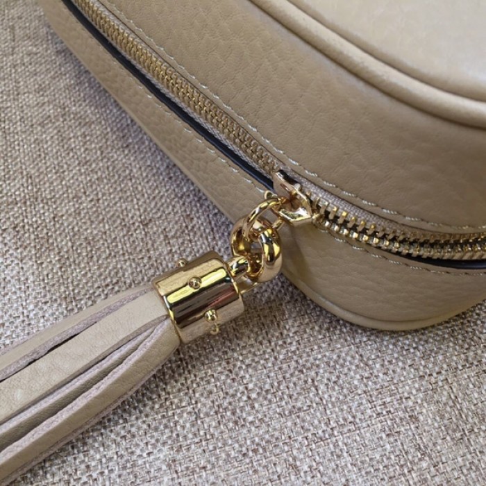 G*u*i soho small leather disco bag beige 308364