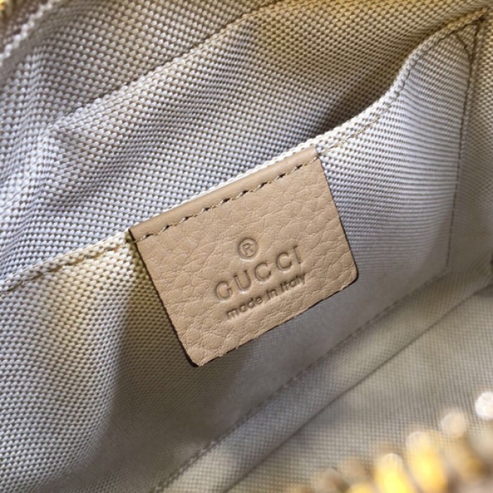 G*u*i soho small leather disco bag beige 308364