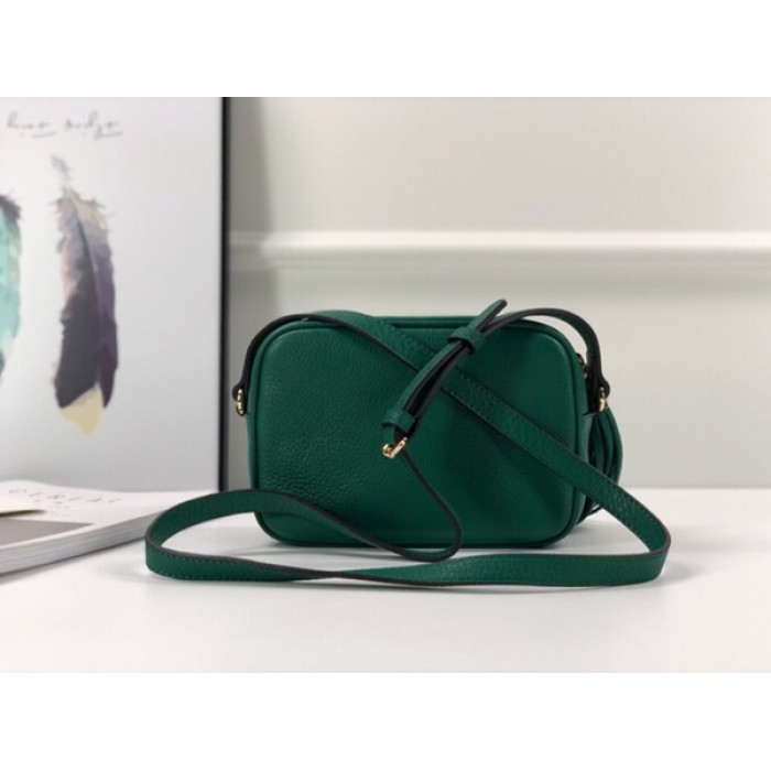 G*u*i soho small leather disco bag green 308364