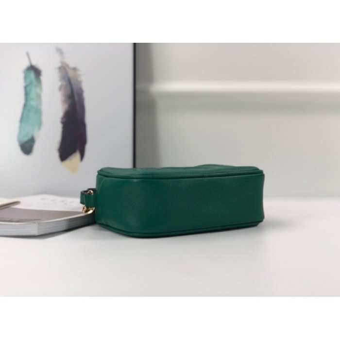 G*u*i soho small leather disco bag green 308364