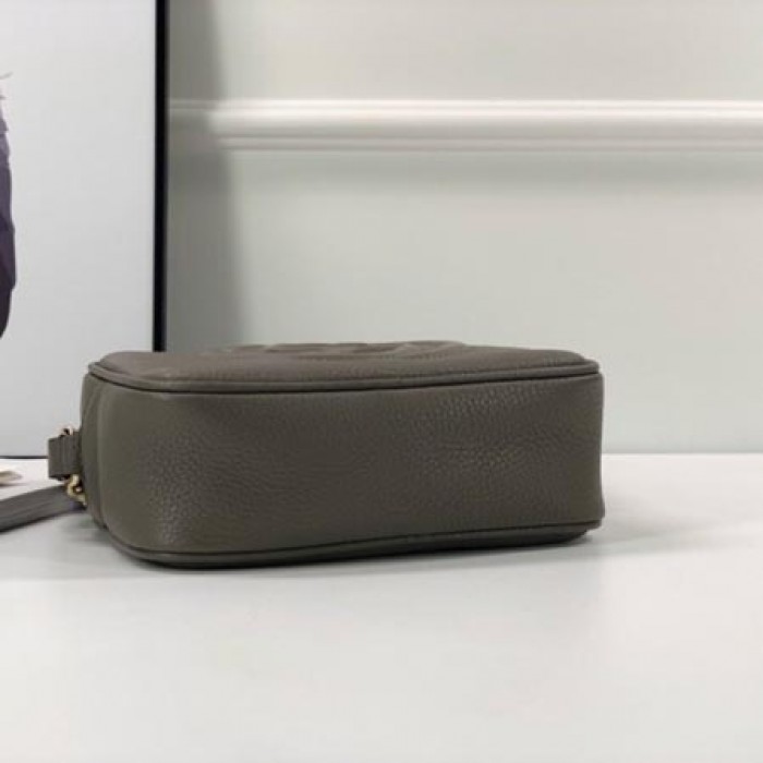 G*u*i soho small leather disco bag grey 308364