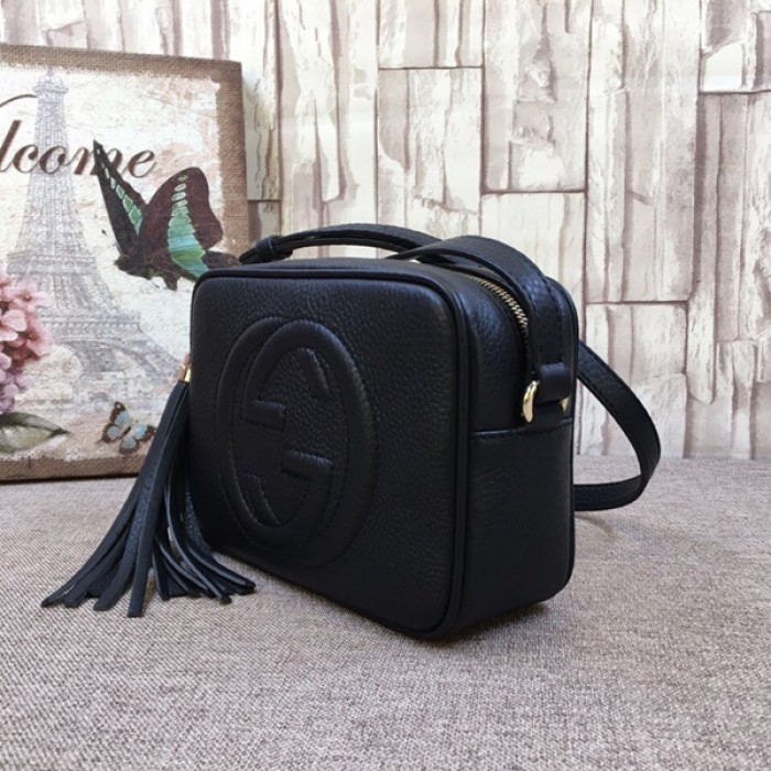 G*u*i soho small leather disco bag black 308364
