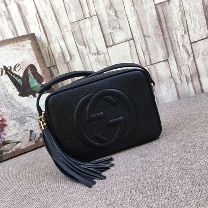 G*u*i soho small leather disco bag black 308364