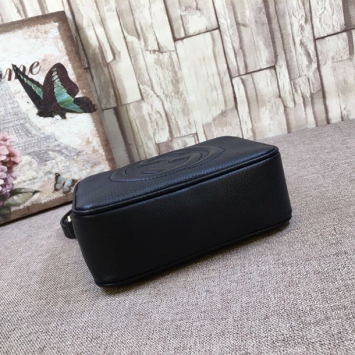 G*u*i soho small leather disco bag black 308364