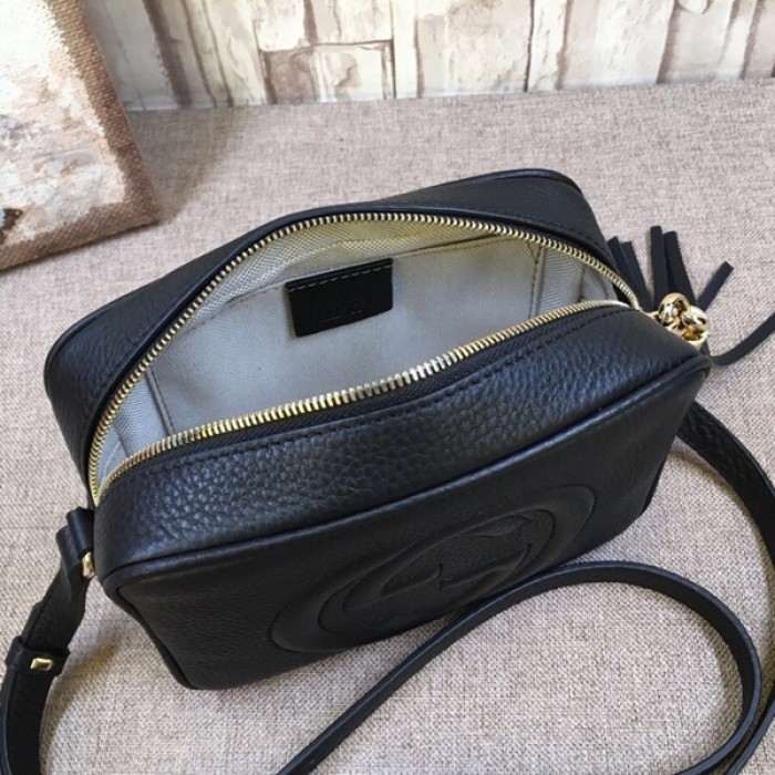 G*u*i soho small leather disco bag black 308364