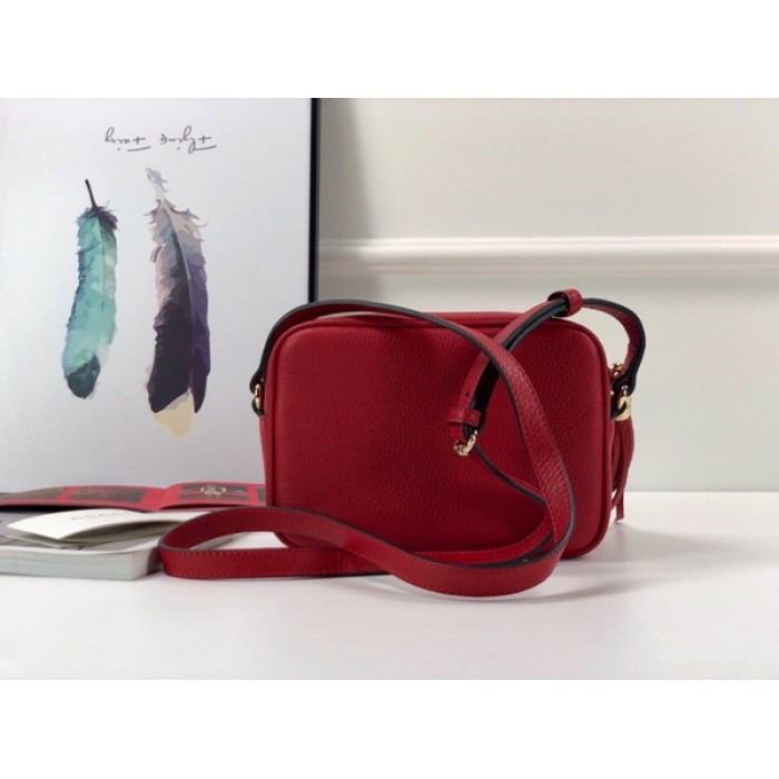G*u*i soho small leather disco bag red 308364