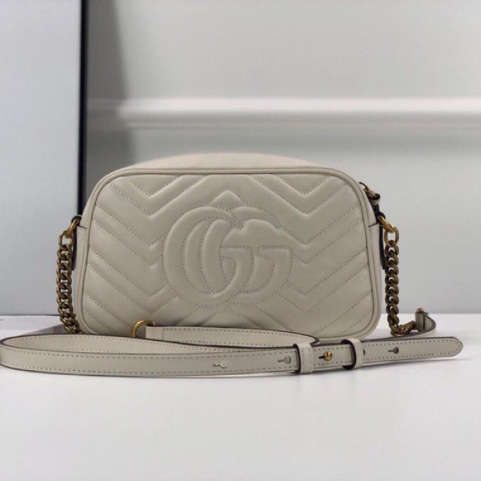 G*u*i gg marmont small matelasse shoulder bag beige 447632