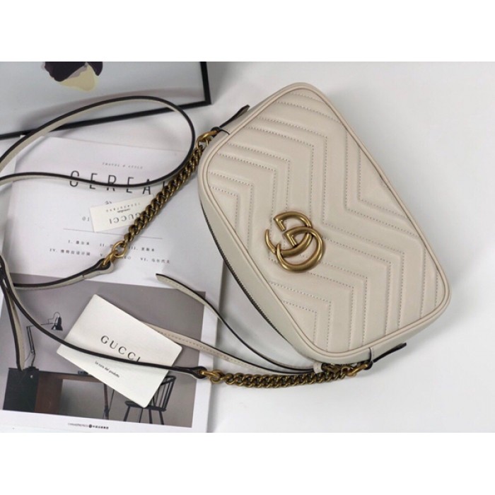 G*u*i gg marmont small matelasse shoulder bag beige 447632