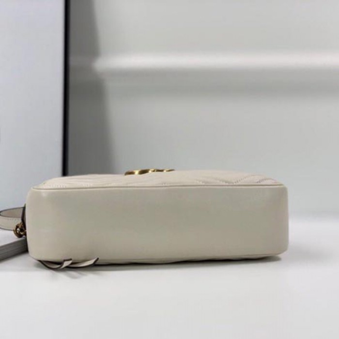G*u*i gg marmont small matelasse shoulder bag beige 447632