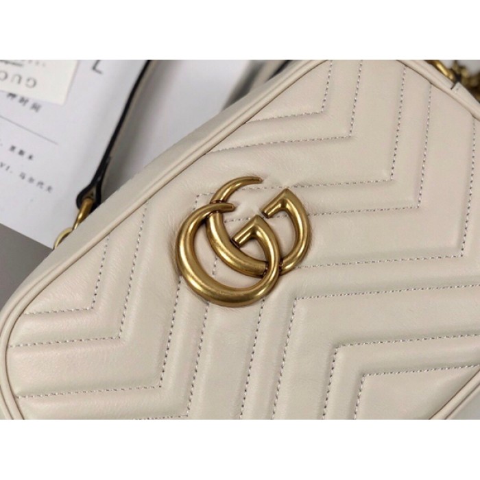 G*u*i gg marmont small matelasse shoulder bag beige 447632