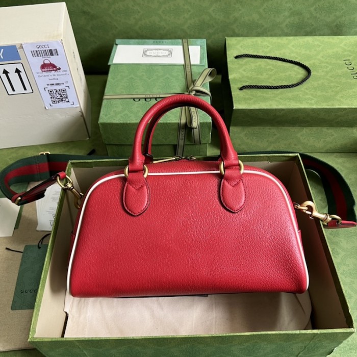 Ad*s x g*u*i mini duffle bag 702397 red