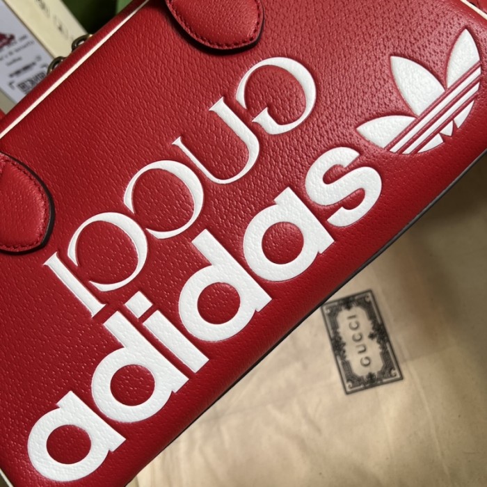 Ad*s x g*u*i mini duffle bag 702397 red