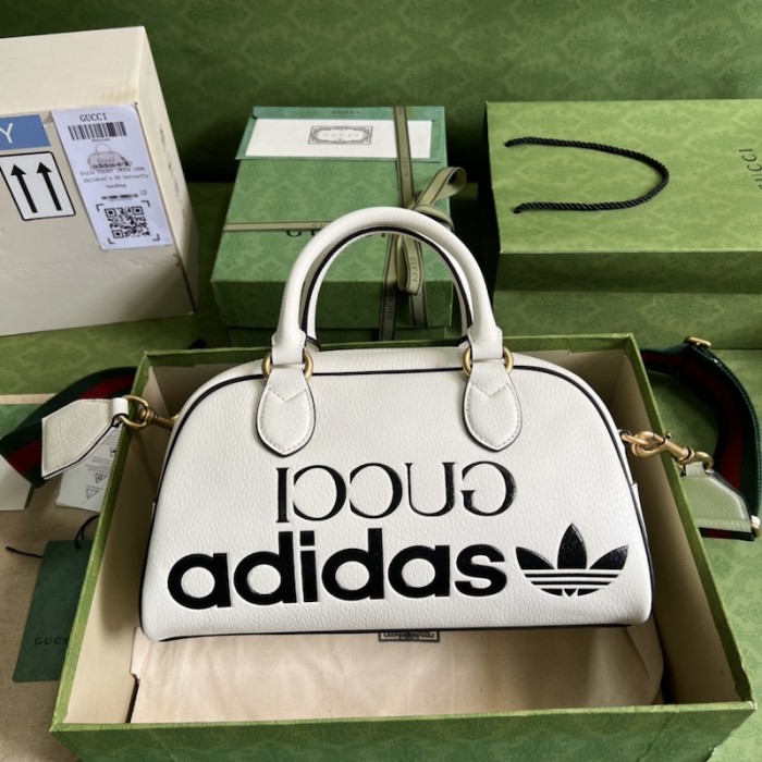 Ad*s x g*u*i mini duffle bag ‎702397 white