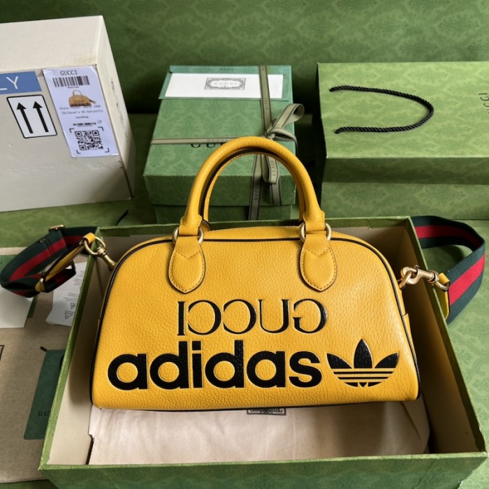 Ad*s x g*u*i mini duffle bag ‎702397 yellow