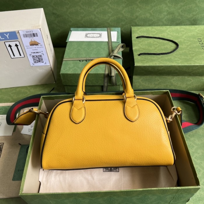 Ad*s x g*u*i mini duffle bag 702397 yellow
