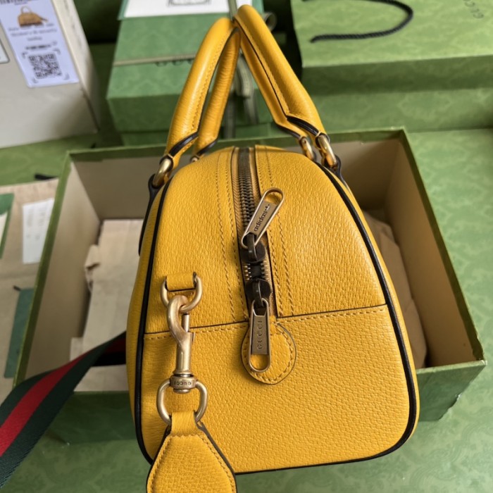 Ad*s x g*u*i mini duffle bag 702397 yellow