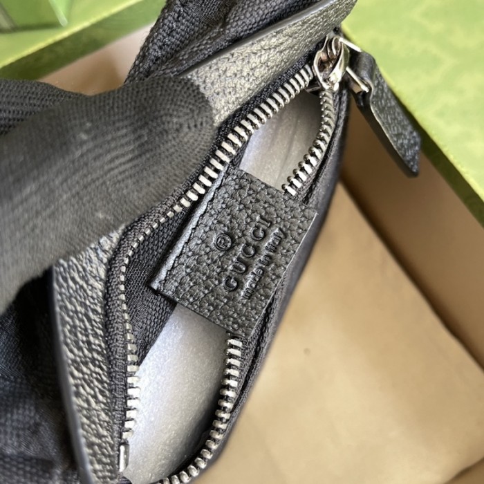G*u*i original gg canvas belt bag 28566 black