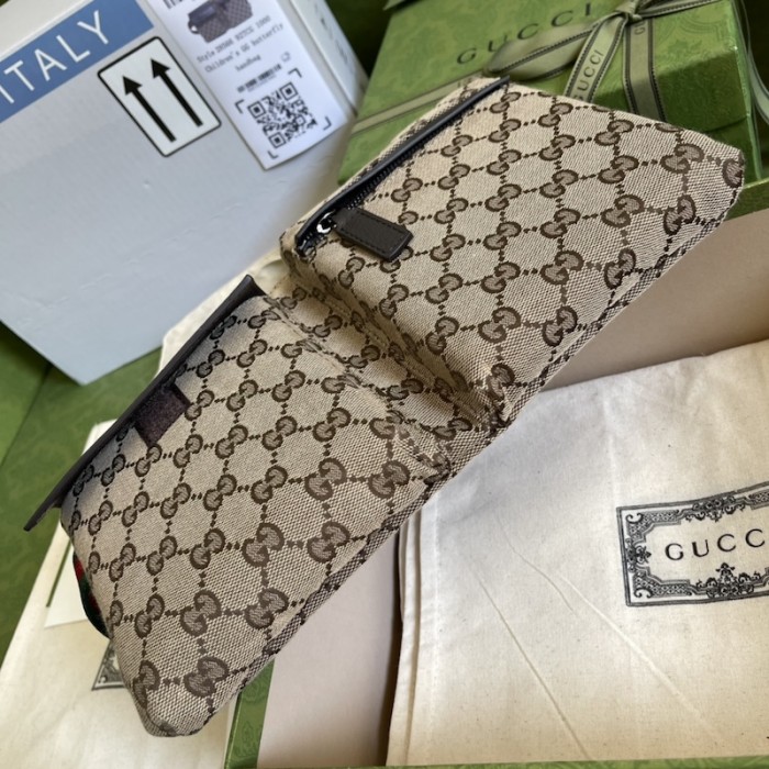 G*u*i original gg canvas belt bag 28566 brown