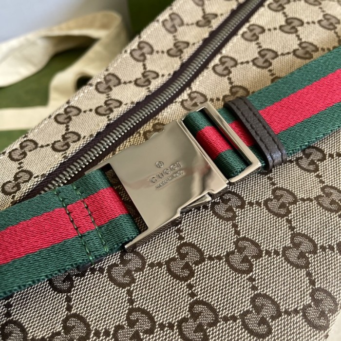 G*u*i original gg canvas belt bag 28566 brown
