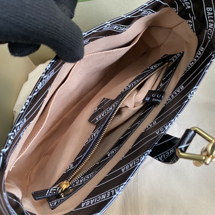 g*u*i x Ba*len*cia*ga the hacker project small jackie 1961 bag black