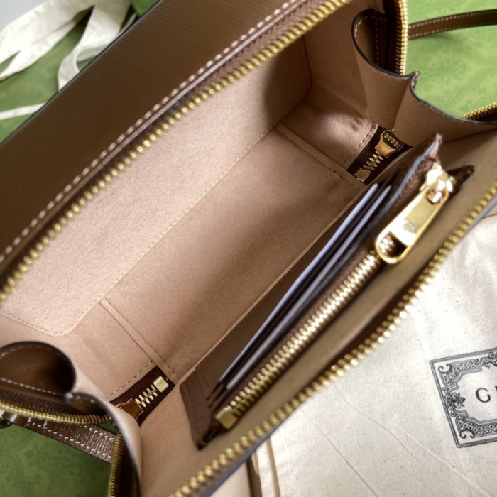 G*u*i mini bag with interlocking g 671674 beige