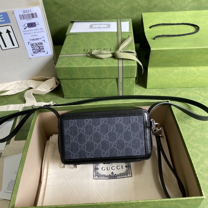 G*u*i mini bag with interlocking g 671674 black