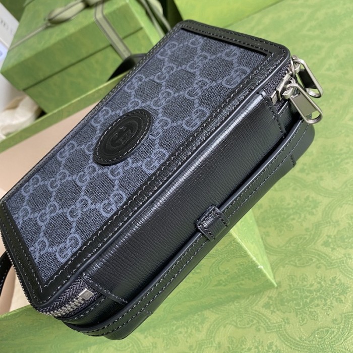 G*u*i mini bag with interlocking g 671674 black