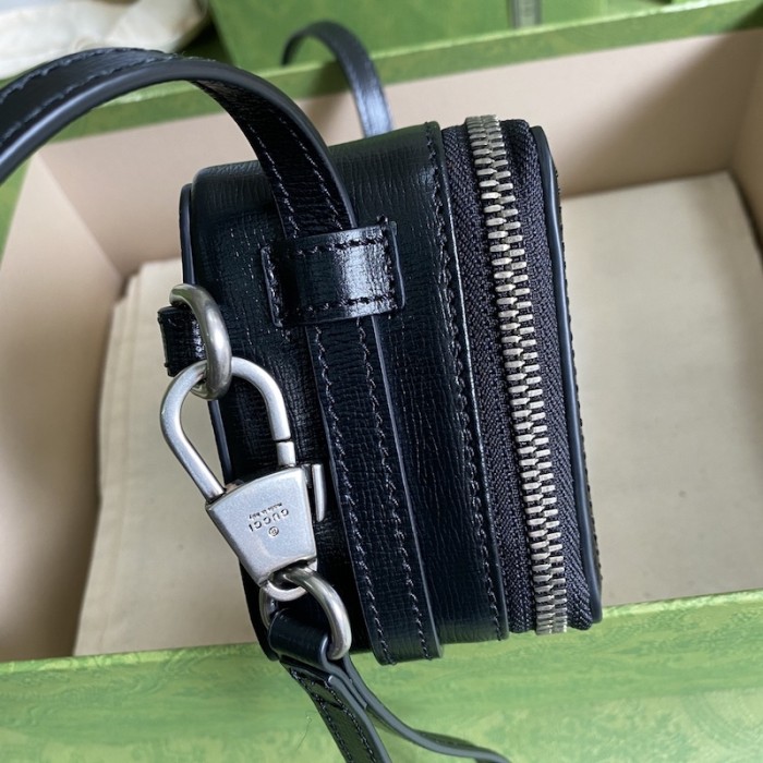 G*u*i mini bag with interlocking g 671674 black