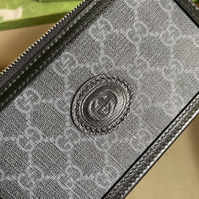 G*u*i mini bag with interlocking g 671674 black