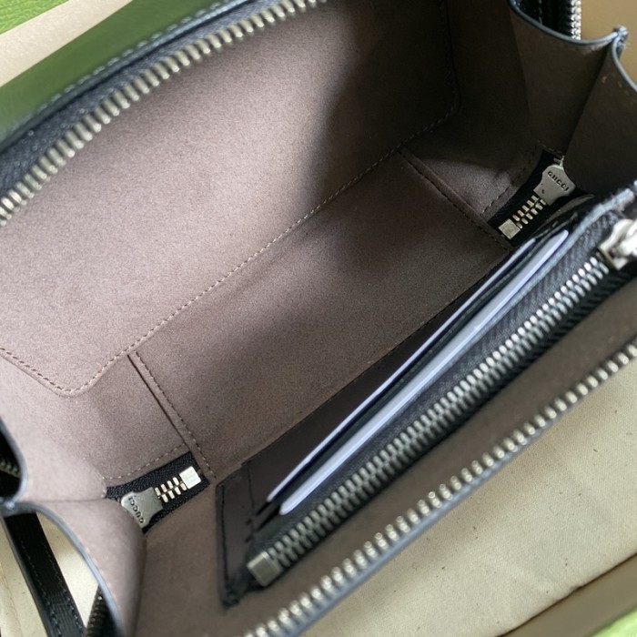 G*u*i mini bag with interlocking g 671674 black