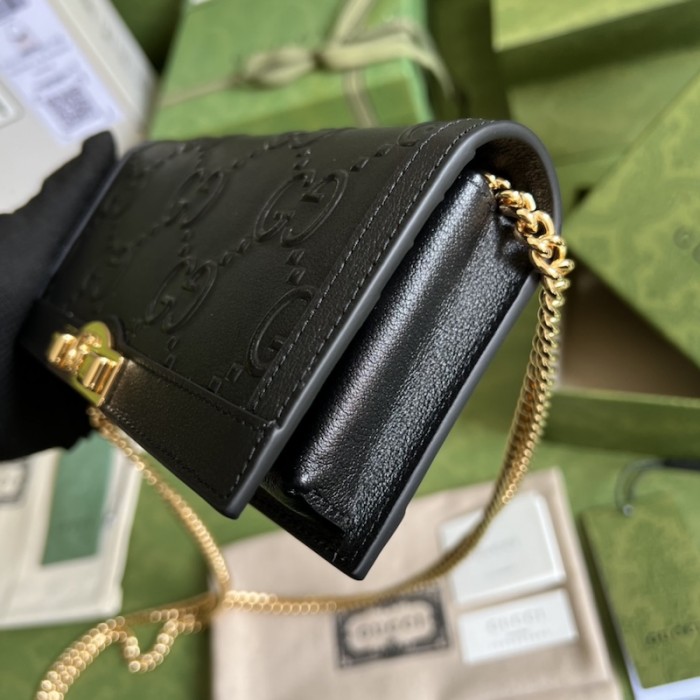 G*u*i gg wallet with chain 676155 black
