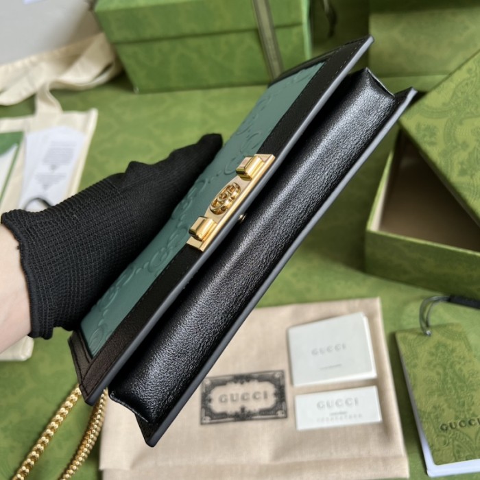G*u*i gg wallet with chain ‎676155 blue