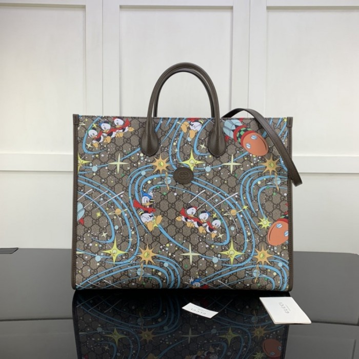 G*u*i donald duck tote bag 650037